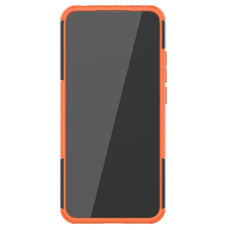 Противоударный чехол Tire Texture на Xiaomi Redmi 9A - оранжевый