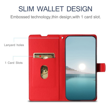Чехол-книжка Voltage Side Buckle для Samsung Galaxy S24 FE 5G - красный