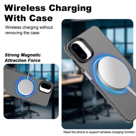 Чехол IMAK Chocolate Series с MagSafe на Samsung Galaxy A07 4G - черный
