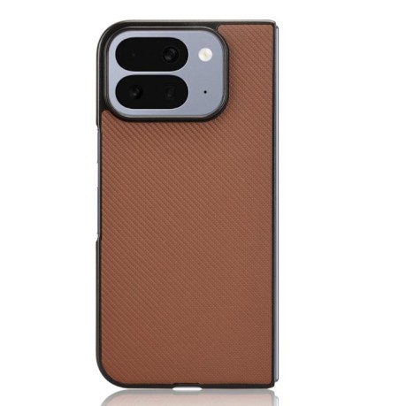 Противоударный чехол EsCase Leather Series для Google Pixel 10 Pro Fold — коричневый