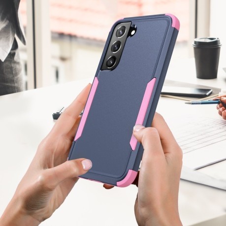 Противоударный чехол EsCase durable для Samsung Galaxy S23 5G - розово-голубой