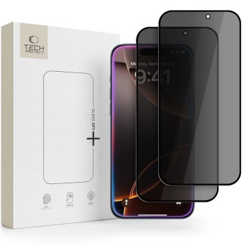 Оригінальне захисне скло 2 шт. Tech-Protect Glass SPY+ Privacy на iPhone 18 Pro Max