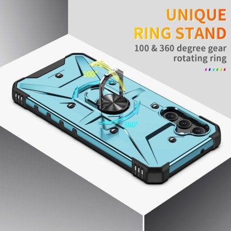 Протиударний чохол EsCase Ring Holde для Samsung Galaxy A14 5G - блакитний