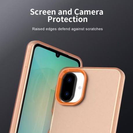 Противоударный чехол Candy Series для Samsung Galaxy A07 4G - оранжевый