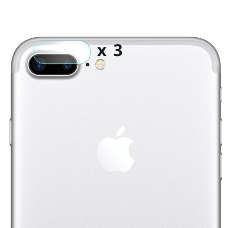 Защитное стекло на камеру комплект из 3 шт 9H на iPhone 8 Plus / 7 Plus