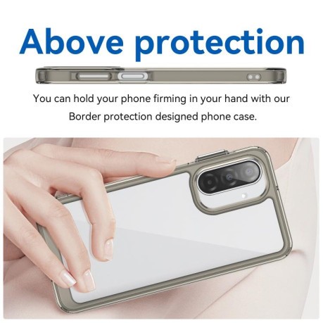 Противоударный чехол Colorful Acrylic Series для Samsung Galaxy A17 5G - серый