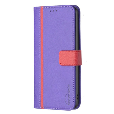 Чехол-книжка BF13 Color Matching Cross для Samsung Galaxy A04 4G - фиолетовый