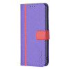Чехол-книжка Color Matching Cross на Samsung Galaxy M33 5G - фиолетовый