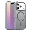 Полупрозрачный матовый чехол Fanying Series с MagSafe на iPhone 18 Pro — silver gray