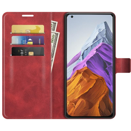 Чехол-книжка Retro Calf Pattern Buckle для Xiaomi Mi 11 Pro 4G / 5G - красный