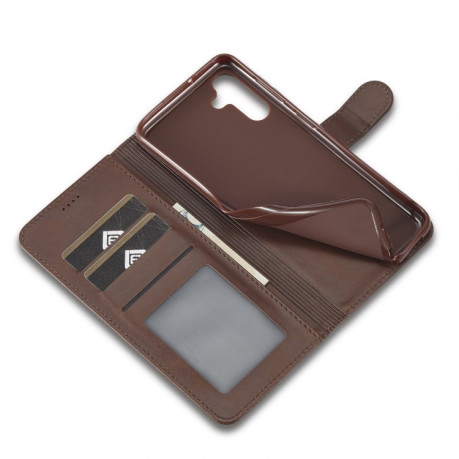 Чехол книжка LC.IMEEKE Calf Texture на Samsung Galaxy A54 5G - коричнеый
