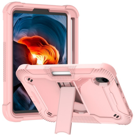 Противоударный чехол Silicone with Holder для iPad mini 6 - розовое золото