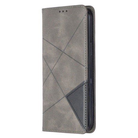 Чохол-книжка Rhombus Texture на iPhone 12 Pro Max - сірий
