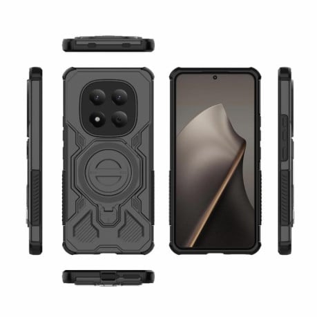 Противоударный чехол J-20 Solid Color MagSafe Magnetic для Redmi Note 15 Pro 4G Global 163.2mm — чёрный