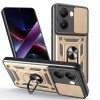 Противоударный чехол Camera Sliding для Xiaomi Poco X7 Pro 5G - золотой