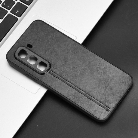 Ударозащитный чехол Sewing Cow Pattern для Infinix Hot 50 Pro 4G - черный
