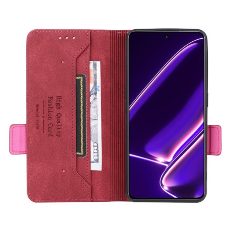 Чехол-книжка Magnetic Clasp Flip для Realme GT Neo5 SE - красный