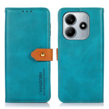 Чохол-книжка KHAZNEH Cowhide Texture на Xiaomi Redmi Note 14 4G 164.84mm - синій