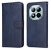 Чехол-книжка со строчкой и фактурой Calf на Xiaomi Poco M8 Pro/Redmi Note 15 Pro+ 5G Global  — синий