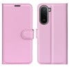 Чехол книжка Litchi Texture Horizontal Flip Leather для Redmi A7 Pro 171mm / Poco C85x 5G — розовый