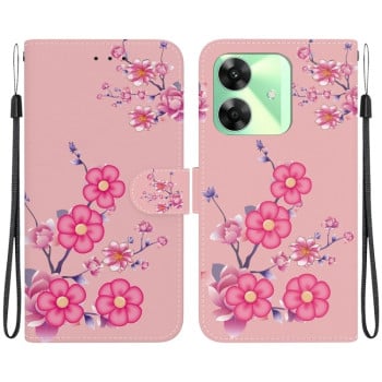 Чехол-книжка Colored Drawing Series на Realme C61/C63/Note 60/Note 60x - Blossoms