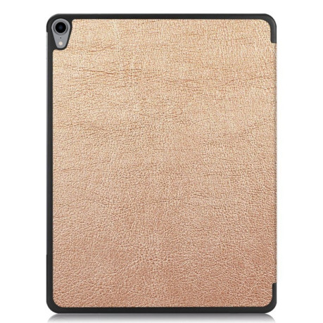Чехол-книжка Custer Texture на iPad Pro 12.9 inch 2018-розовое золото