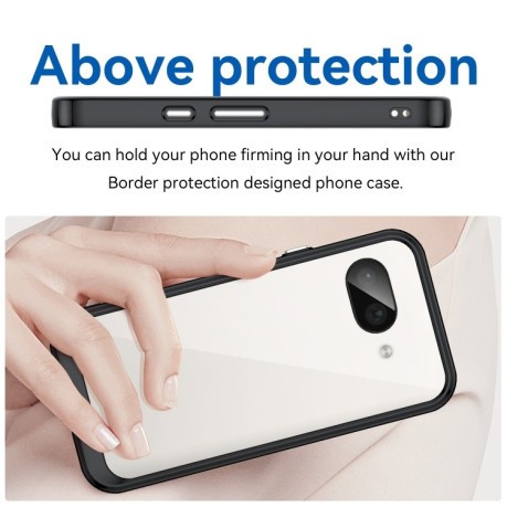 Противоударный чохол Colorful Acrylic Series для Google Pixel 9a - черный