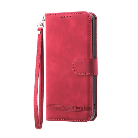 Чехол-книжка Dierfeng Dream Line для Samsung Galaxy M14 5G - красный