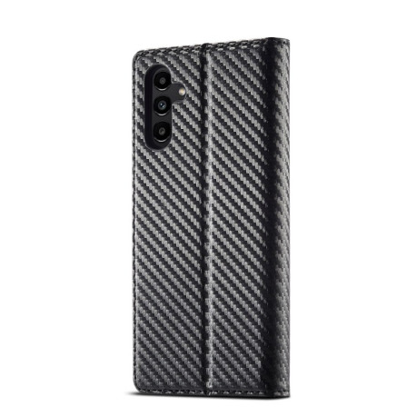 Чохол-книжка LC.IMEEKE Carbon Fiber для Samsung Galaxy A04s/A13 5G - Vertical Black