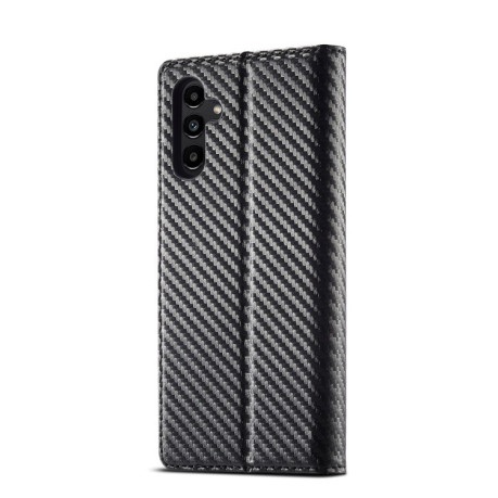 Чехол-книжка LC.IMEEKE Carbon Fiber для Samsung Galaxy S24 FE 5G - Black