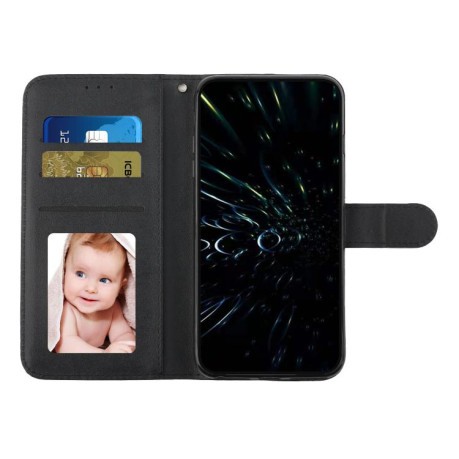 Чохол-книжка Stitching Calf Texture для Infinix Note 50 4G / 50 Pro 4G - чорний