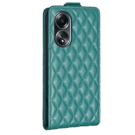 Фліп-Чохол Diamond Lattice Vertical Flip для OPPO A58 4G - зелений