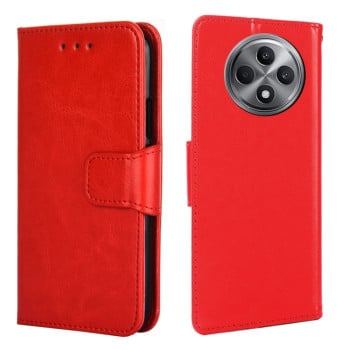 Чехол-книжка Crystal Texture для OPPO Reno12 F/12 FS 5G - красный