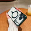 Противоударный чехол Electroplating (Magsafe) для iPhone 18 Pro/17 Pro - зеленый