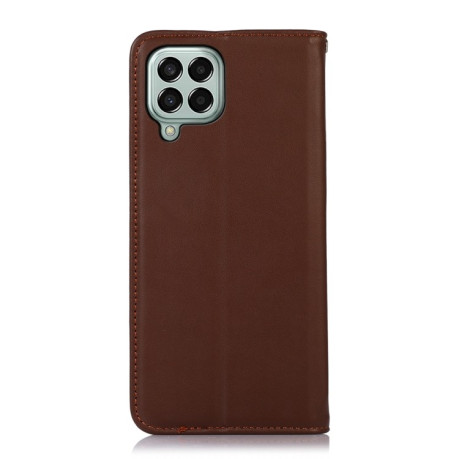 Шкіряний чохол-книжка KHAZNEH Nappa Top Layer Samsung Galaxy M33 5G - коричневий
