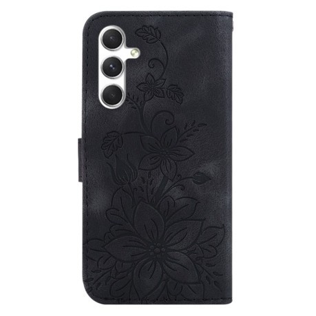Чехол-книжка Lily Embossed Leather для Samsung Galaxy S24+ 5G - черный