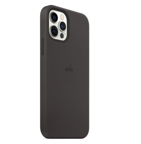 Силиконовый чехол Silicone Case Black на iPhone 12 Pro Max (без MagSafe) - премиальное качество