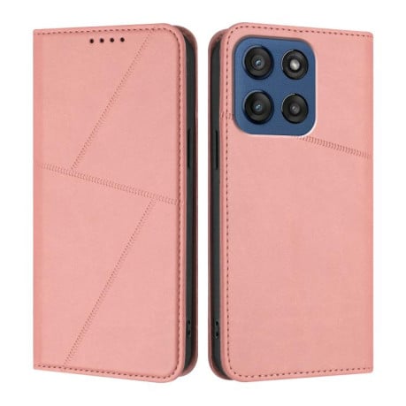 Чохол-книжка Strong Magnetic Frosted на Motorola Edge 60 - рожевий