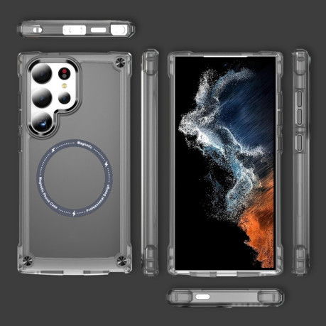 Протиударний чохол Skin Feel TPU + PC MagSafe Magnetic для Samsung Galaxy S25 Ultra 5G - чорний