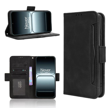 Чехол-книжка Skin Feel Calf на OnePlus 13T - черный