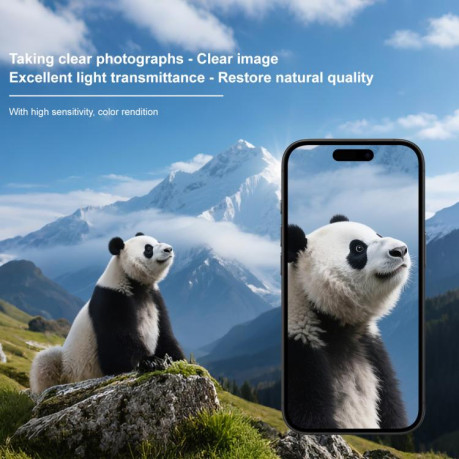 Защитное стекло на камеру imak High Definition для iPhone 17 Pro Max - черная