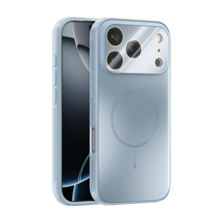 Противоударный чехол ABEEL Heat Dissipation Frosted MagSafe для iPhone 17 Pro - голубой