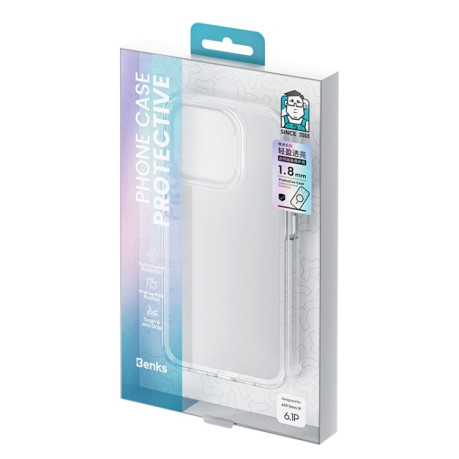 Противоударный чехол Benks Magsafe Magnetic для iPhone 15 Pro Max - прозрачный
