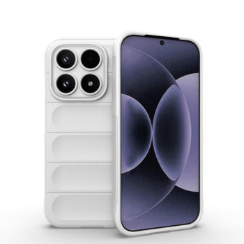 Силіконовий чохол Magic Flannel на Xiaomi 17 — білий