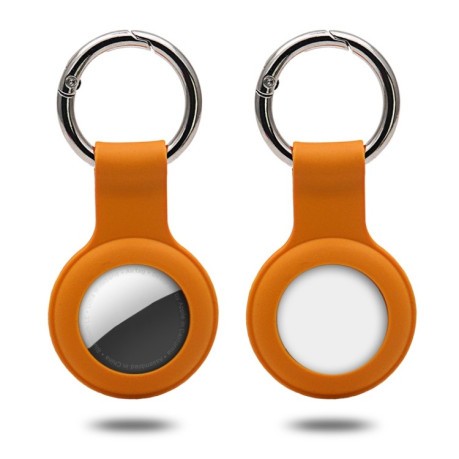 Силиконовый брелок с карабином Keychain Ring для AirTag - желтый