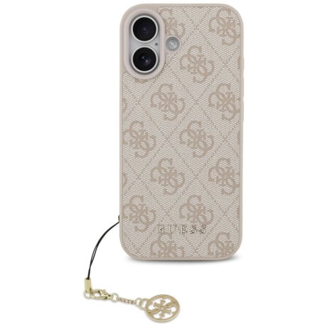 Оригинальный чехол Guess 4G Charms Collection с MagSafe на iPhone 17 - Pink