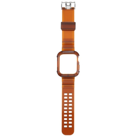 Спортивный ремешок Transparent для Apple Watch Series 8/7 41mm / 40mm / 38mm - коричневый