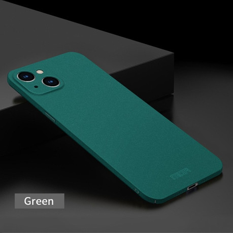 Ультратонкий чехол MOFI Fandun Series для iPhone 15 - зеленый
