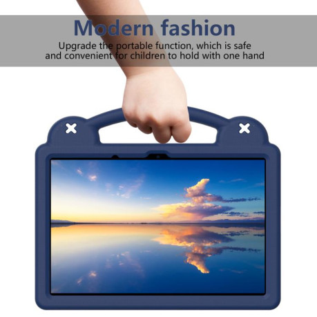 Противоударный чехол EVA Handle Kickstand Children для Xiaomi Redmi Pad 2 11 2025 - синій