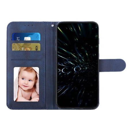 Чохол-книжка Stitching Calf Texture для OPPO Reno13 Pro 5G Global - синій